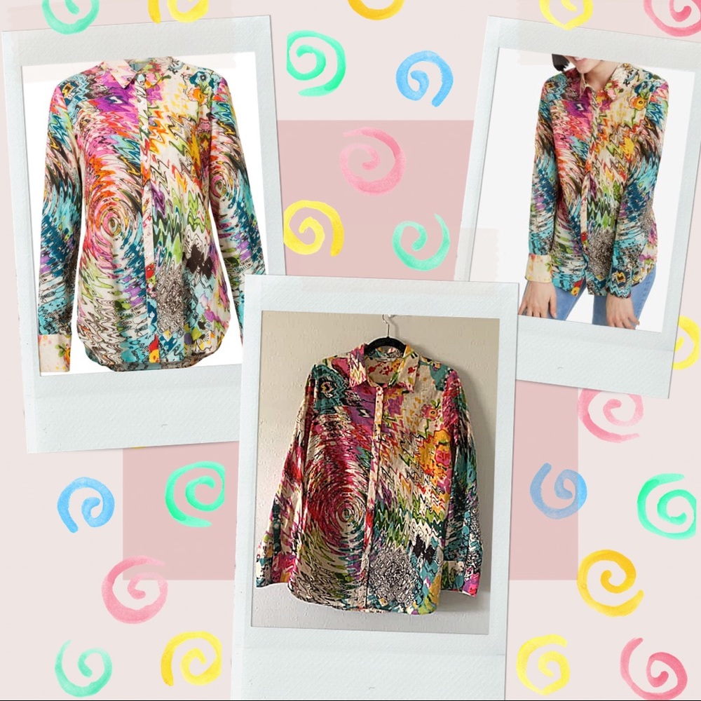 Desigual: Women's Ofelia Swirl Print Shirt